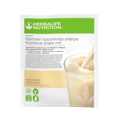 Πρωτεϊνούχο Ρόφημα Formula 1 - Vanilla Crème Συσκευασία με 7 Φακελάκια 
