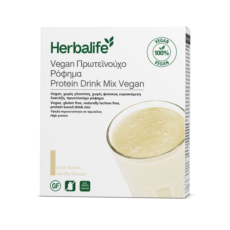 Πρωτεϊνούχο Ρόφημα Βανίλια - PROTEIN DRINK MIX - Vegan 7 ατομικά φακελάκια