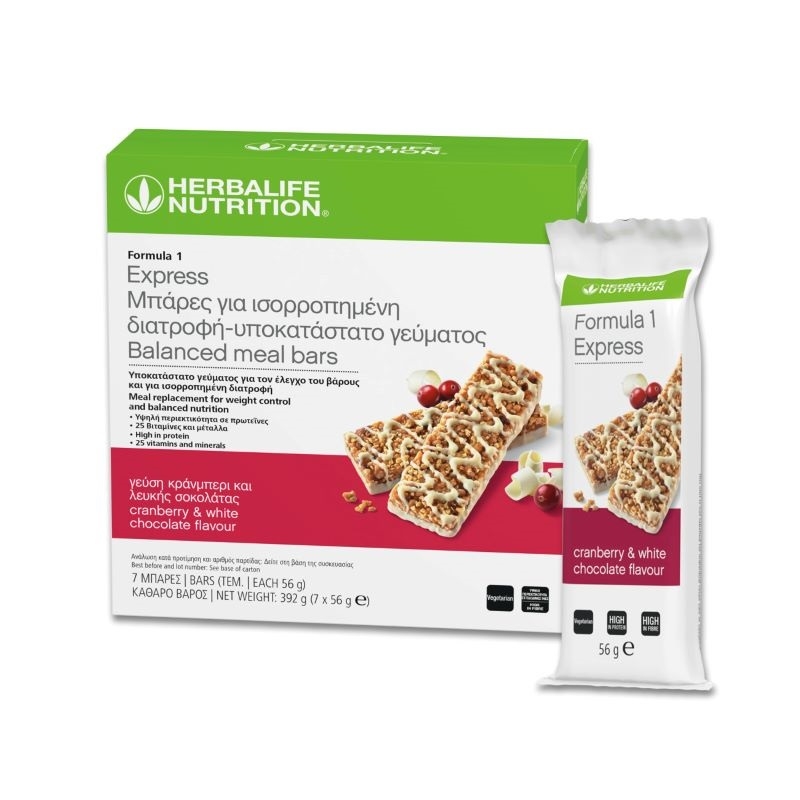 Formula 1 Express Bars Cranberry & White Chocolate